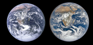 Два снимка Земли с разницей в 50 лет 