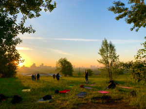 Солнечный Комплекс йоги на Крылатских холмах в Москве, 2019 год