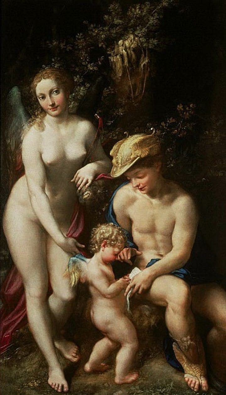 Венера с Меркурием и Амуром (Школа любви)